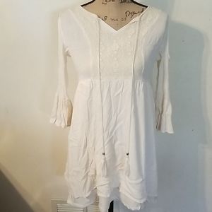 Wild Blue Bare Shoulder Dress